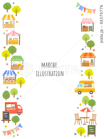 マルシェのフレームイラスト 98370776