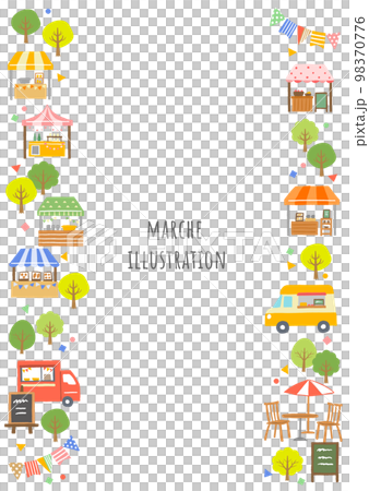 マルシェのフレームイラスト 98370776