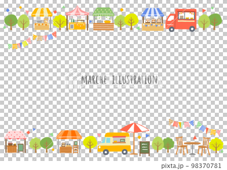 マルシェのフレームイラスト 98370781