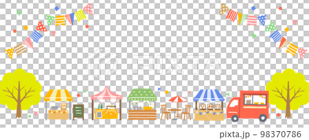 マルシェの背景イラスト 98370786