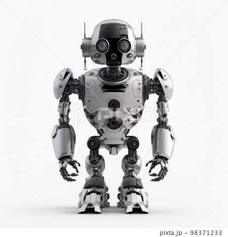 Artificial intelligence robot on white background 98371233