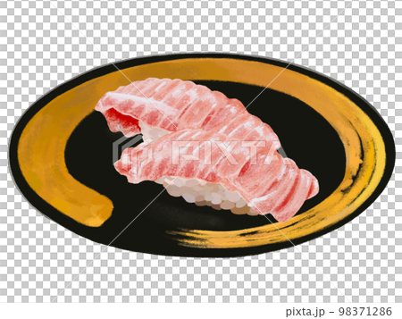 まぐろの握り寿司（大トロ） 98371286