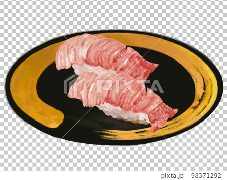 Tuna nigiri sushi (medium fatty tuna) Tuna nigiri sushi (medium fatty tuna) 98371292