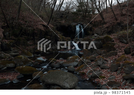 栃木県民の森　冬の創造の滝 98371545