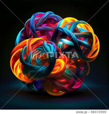 Fiber optics lights abstract background 98372000