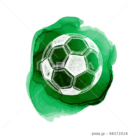 Background abstract soccer ball from blots. Grunge style. Vector illustration Background abstract soccer ball from blots. Grunge style. Vector illustration 98372018