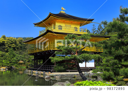 【京都府】初夏の金閣寺（鹿苑寺） 98372893