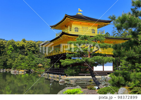 【京都府】初夏の金閣寺（鹿苑寺） 98372899