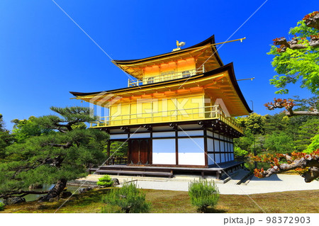 【京都府】初夏の金閣寺(鹿苑寺) 【京都府】初夏の金閣寺(鹿苑寺) 98372903