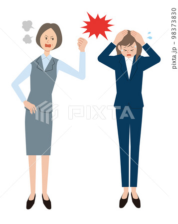 部下に暴力を振るう上司 98373830