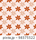 Simple flowers seamless pattern 98375522