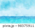 水彩風の海の風景 98375911