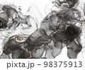 アルコールインク風の黒い背景素材 98375913