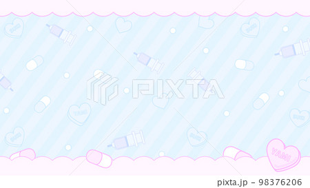 病みかわ風な背景素材 98376206