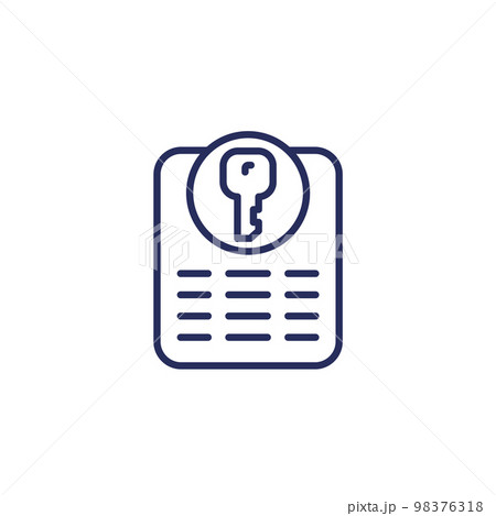 private key for access line icon 98376318