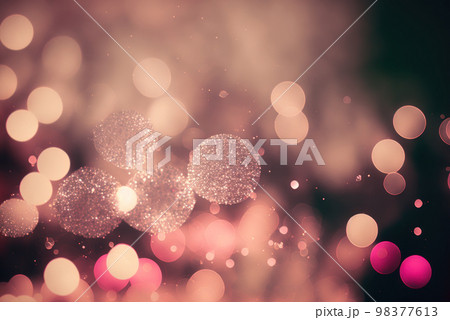 Pink bokeh and glitter sweet background. Graphic design illustration Pink bokeh and glitter sweet background. Graphic design illustration 98377613