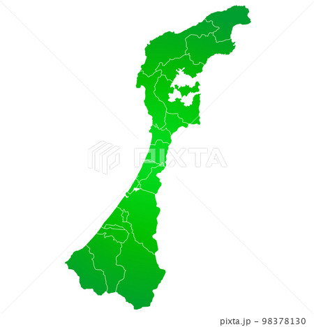 石川県と市町村地図 石川県と市町村地図 98378130