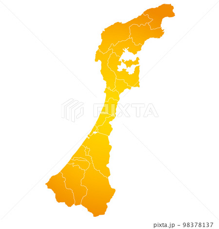 石川県と市町村地図 98378137