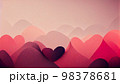 Abstract colorful wallpaper in concept of romantic love. Generative AI. 98378681