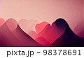 Abstract colorful wallpaper in concept of romantic love. Generative AI. 98378691