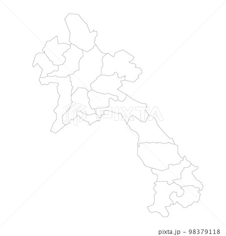 Laos political map of administrative divisions Laos political map of administrative divisions 98379118