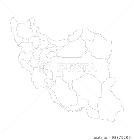 Iran political map of administrative divisions 98379209