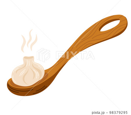 Japanese dumplings. Asian Food. Perfect for restaurant cafe and print menus. Vector hand draw cartoon illustration. Japanese dumplings. Asian Food. Perfect for restaurant cafe and print menus. Vector hand draw cartoon illustration. 98379295
