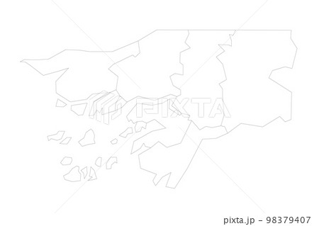 Guinea-Bissau political map of administrative divisions Guinea-Bissau political map of administrative divisions 98379407