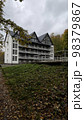 New hotel in the forest in autumn, Carpathian Ukraine 98379867