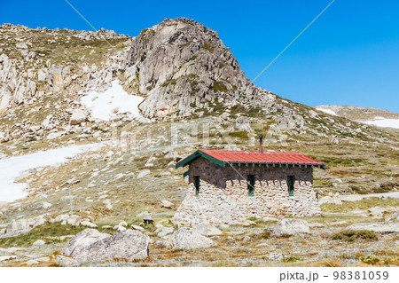 Seamans Hut in Kosciuszko National Park in Australia 98381059