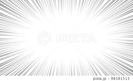 集中線　グレー 98381513