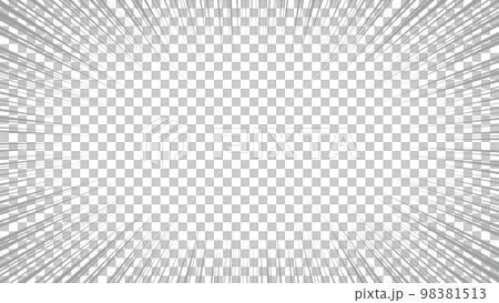 集中線　グレー 98381513