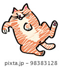 転がる猫 98383128