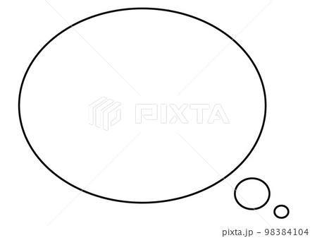シンプルな吹き出し1-1 98384104