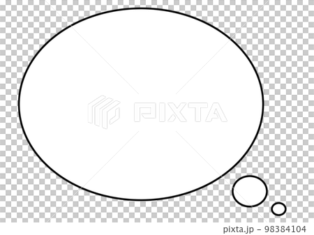 シンプルな吹き出し1-1 98384104