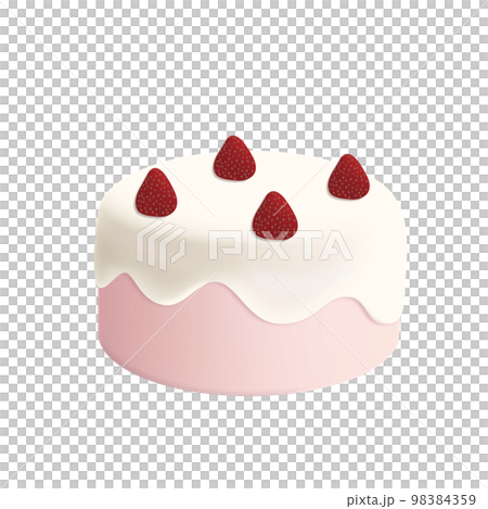 Strawberry cake 3D entremet 98384359