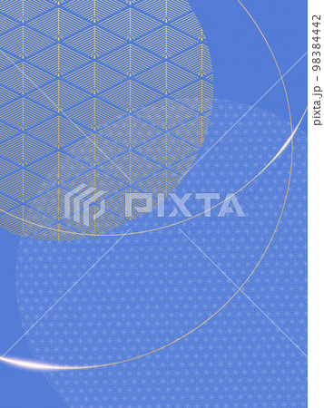 爽やかな空色の和風素材 98384442