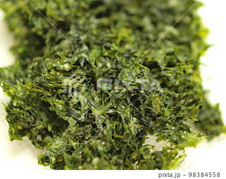 乾燥したアオサノリ 98384558