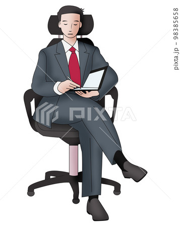 会社員 イラスト メモ 98385658