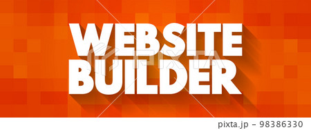 Website Builder text quote, concept background 98386330