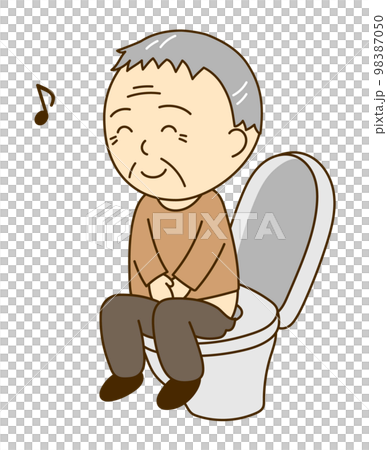 身體狀況良好的健康老人上廁所 98387050