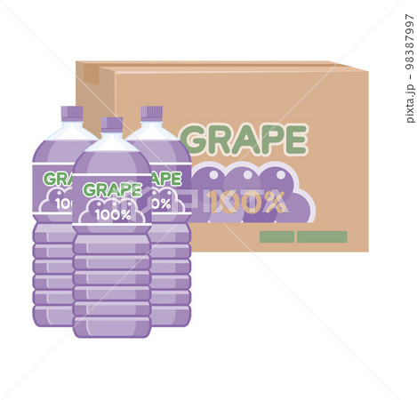 ケース売りのペットボトルのぶどうジュース ケース売りのペットボトルのぶどうジュース 98387997