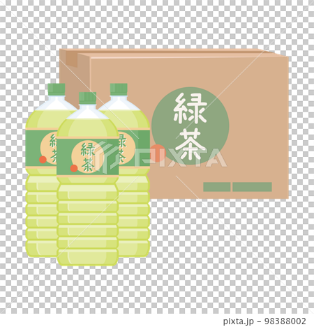 ケース売りのペットボトルの緑茶 98388002