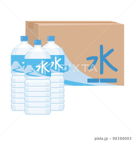 ケース売りのペットボトルの水 98388003