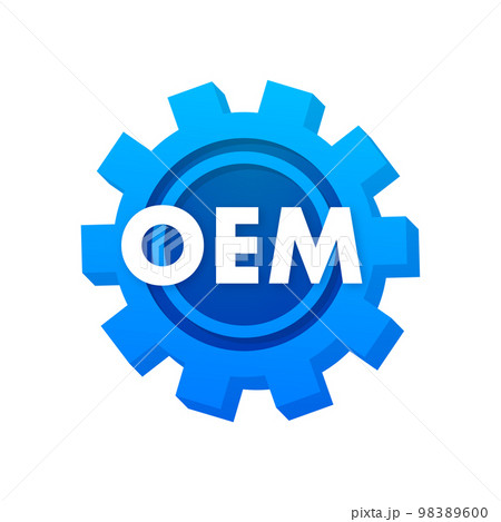 OEM - Original Equipment Manufacturer. Vector stock illustration. 98389600