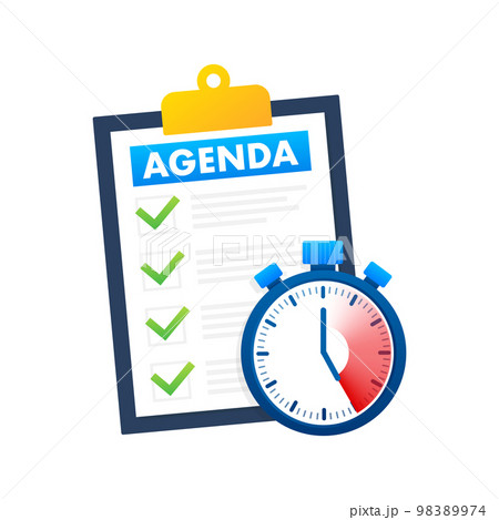 Agenda. business of the day. Business of the...のイラスト素材 [98389974] - PIXTA