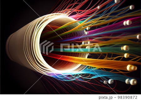 Fiber optics lights abstract background Fiber optics lights abstract background 98390872