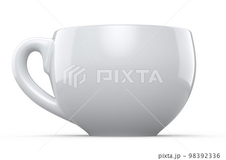 Ceramic coffee cup for cappuccino, americano, espresso, mocha, latte on white Ceramic coffee cup for cappuccino, americano, espresso, mocha, latte on white 98392336