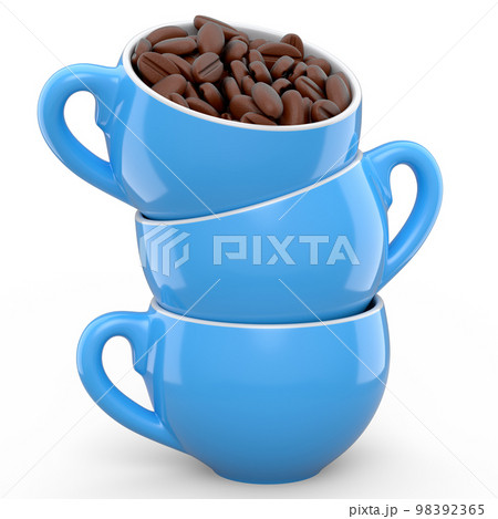Ceramic coffee cup with coffee for americano, espresso, mocha, latte on white Ceramic coffee cup with coffee for americano, espresso, mocha, latte on white 98392365