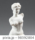 Torso to the waist of a woman plastic figurine white color 98392804